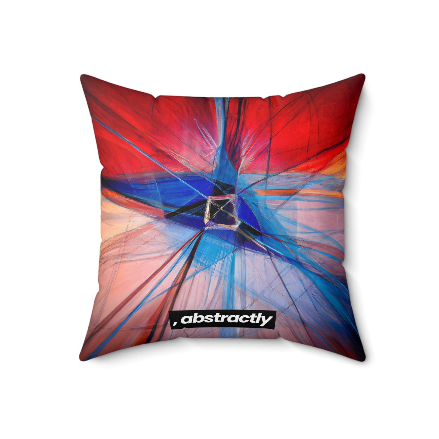 Sylvia Blackburn - Magnetic Force, Abstractly - Faux Suede Throw Pillow