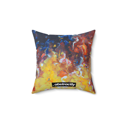 Neumannium Hexanate - Chemistry, Abstractly - Faux Suede Throw Pillow