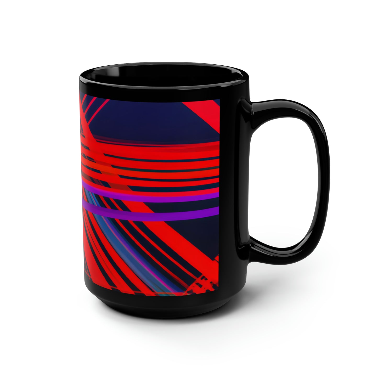 Leonard Goldstein - Air Resistance Force, Abstractly - Black Ceramic Mug 15oz