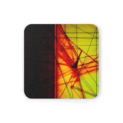 Leonard Sheffield - Magnetic Force, Abstractly - Corkwood Coaster Set of 4