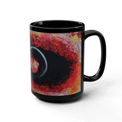 Oblivion Hexatrite - Chemistry, Abstractly - Black Ceramic Mug 15oz