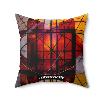 Valeria Delgado - Strong Force, Abstractly - Faux Suede Throw Pillow