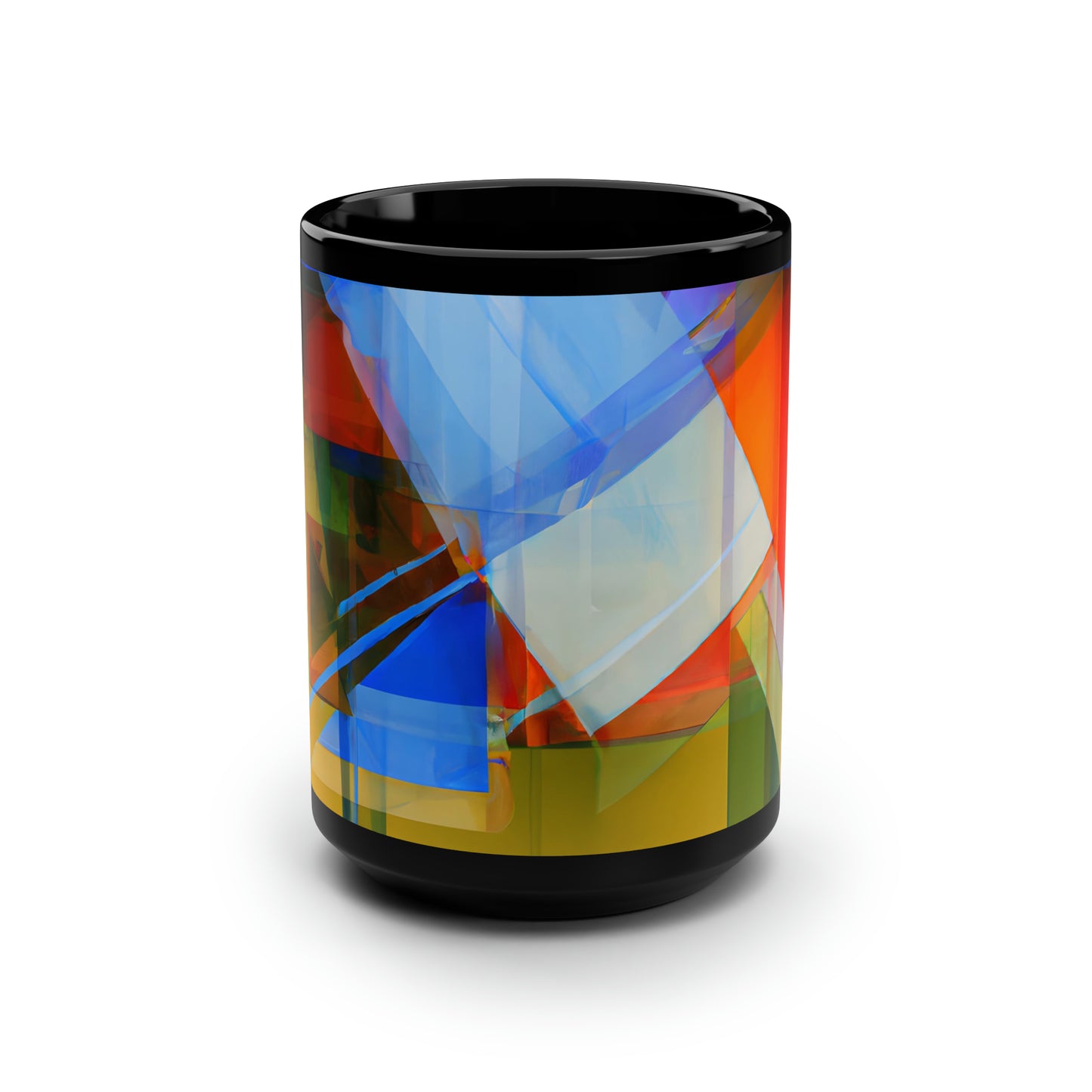 Charles Hargrove - Normal Force, Abstractly - Black Ceramic Mug 15oz