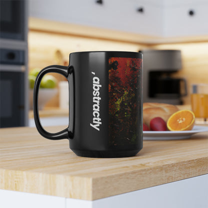 Plutonian Starstone - Chemistry, Abstractly - Black Ceramic Mug 15oz