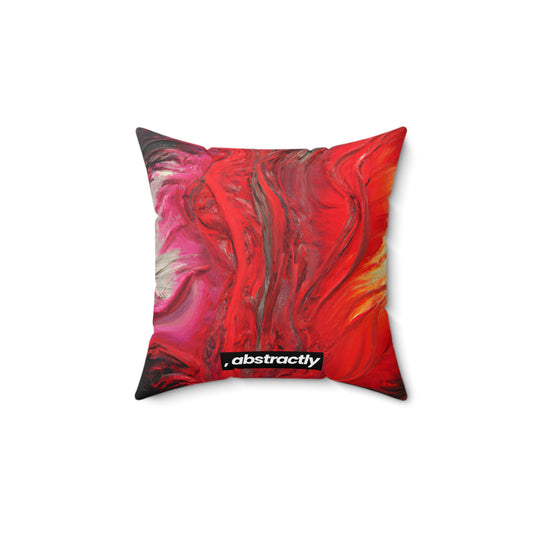 Luminous Neonite - Chemistry, Abstractly - Faux Suede Throw Pillow