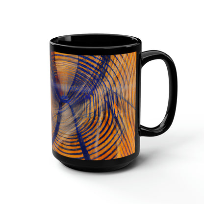 Carolyn Bennett - Spring Force, Abstractly - Black Ceramic Mug 15oz