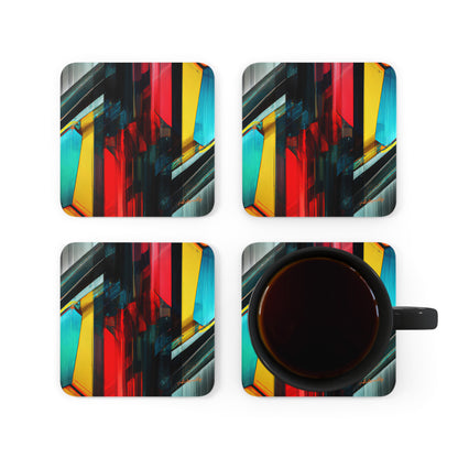 Walter Fiedler - Strong Force, Abstractly - Corkwood Coaster Set of 4