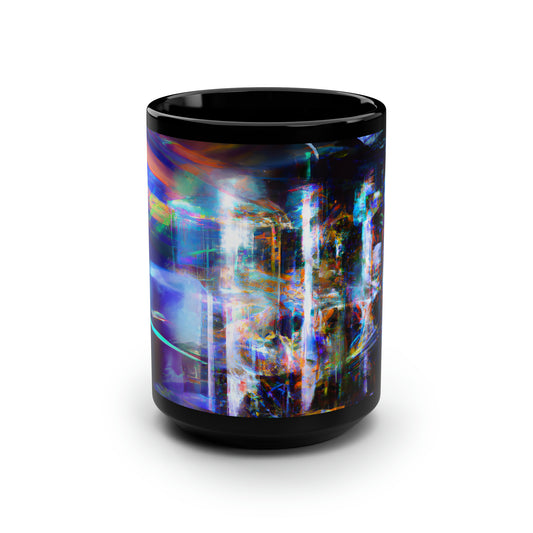 Providence Verity - Accounts Payable, Abstractly - Black Ceramic Mug 15oz