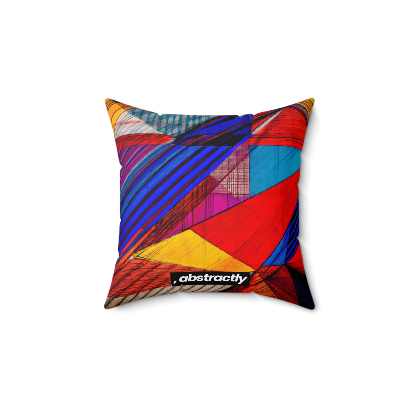 Beverly Weissman - Strong Force, Abstractly - Faux Suede Throw Pillow