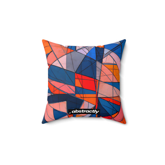 Lorraine Thatcher - Air Resistance Force, Abstractly - Faux Suede Throw Pillow