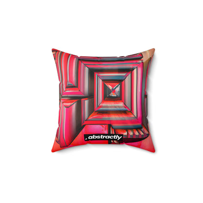 Leon Feldman - Magnetic Force, Abstractly - Faux Suede Throw Pillow