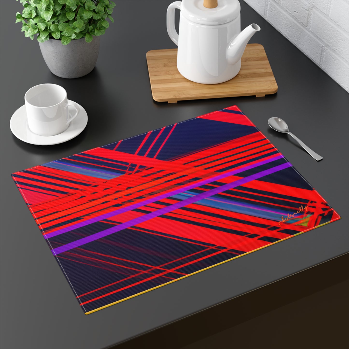 Leonard Goldstein - Air Resistance Force, Abstractly - Placemat