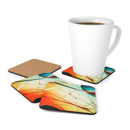 Margot Hammond - Weak Force, Abstractly - Corkwood Coaster Set of 4