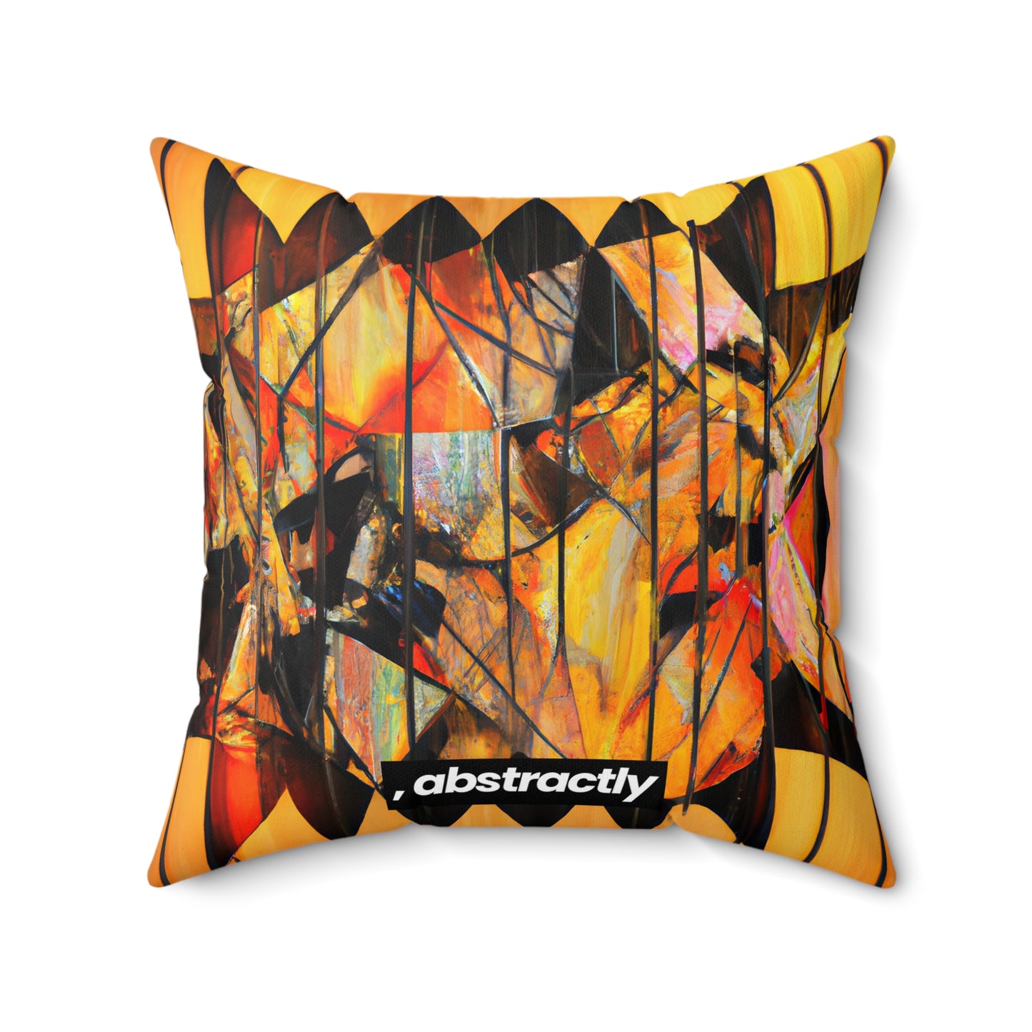 Dorothy Baxter - Magnetic Force, Abstractly - Faux Suede Throw Pillow