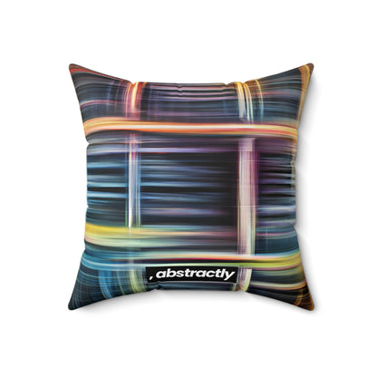 Mary Fermi - Air Resistance Force, Abstractly - Faux Suede Throw Pillow