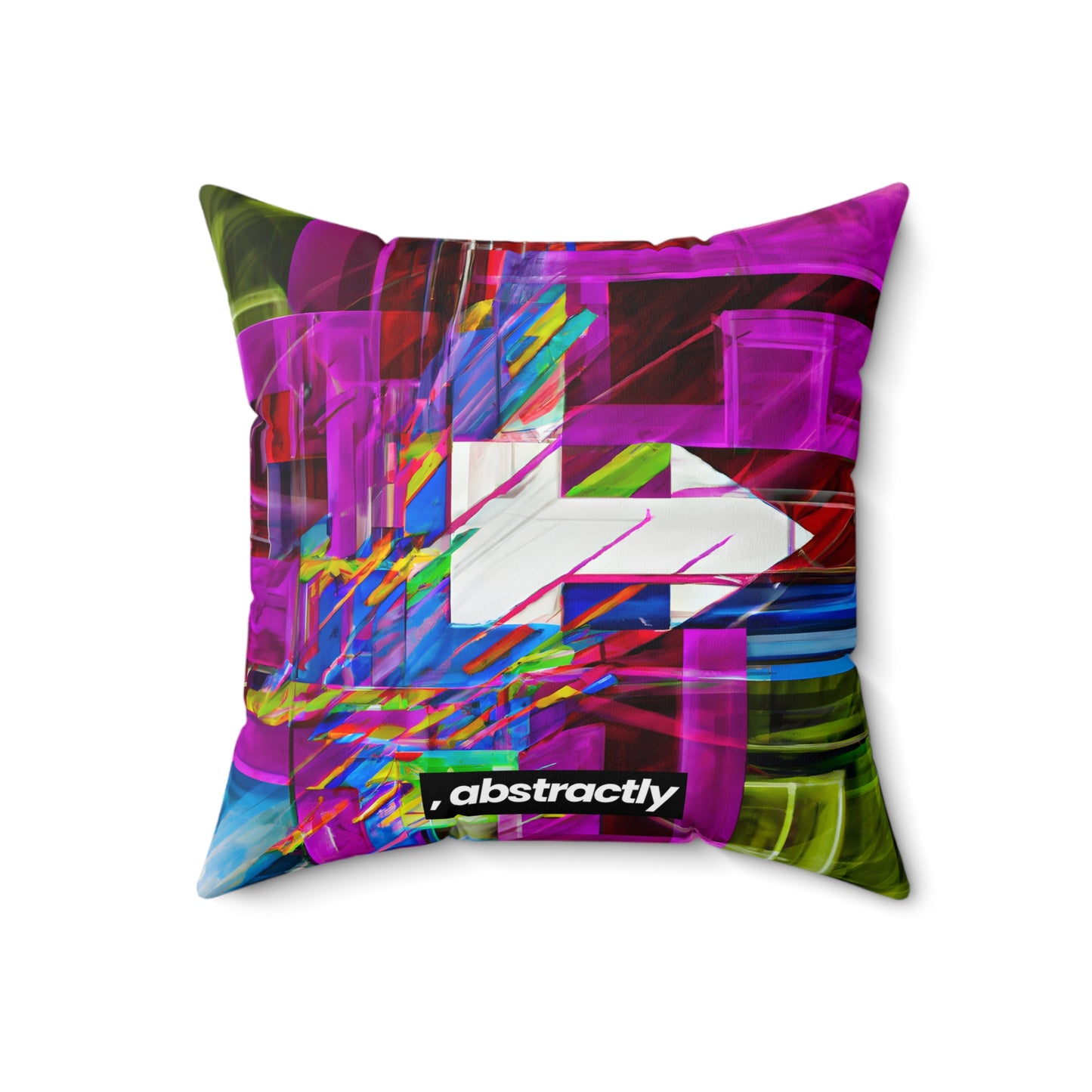 John Fermi - Friction Force, Abstractly - Faux Suede Throw Pillow