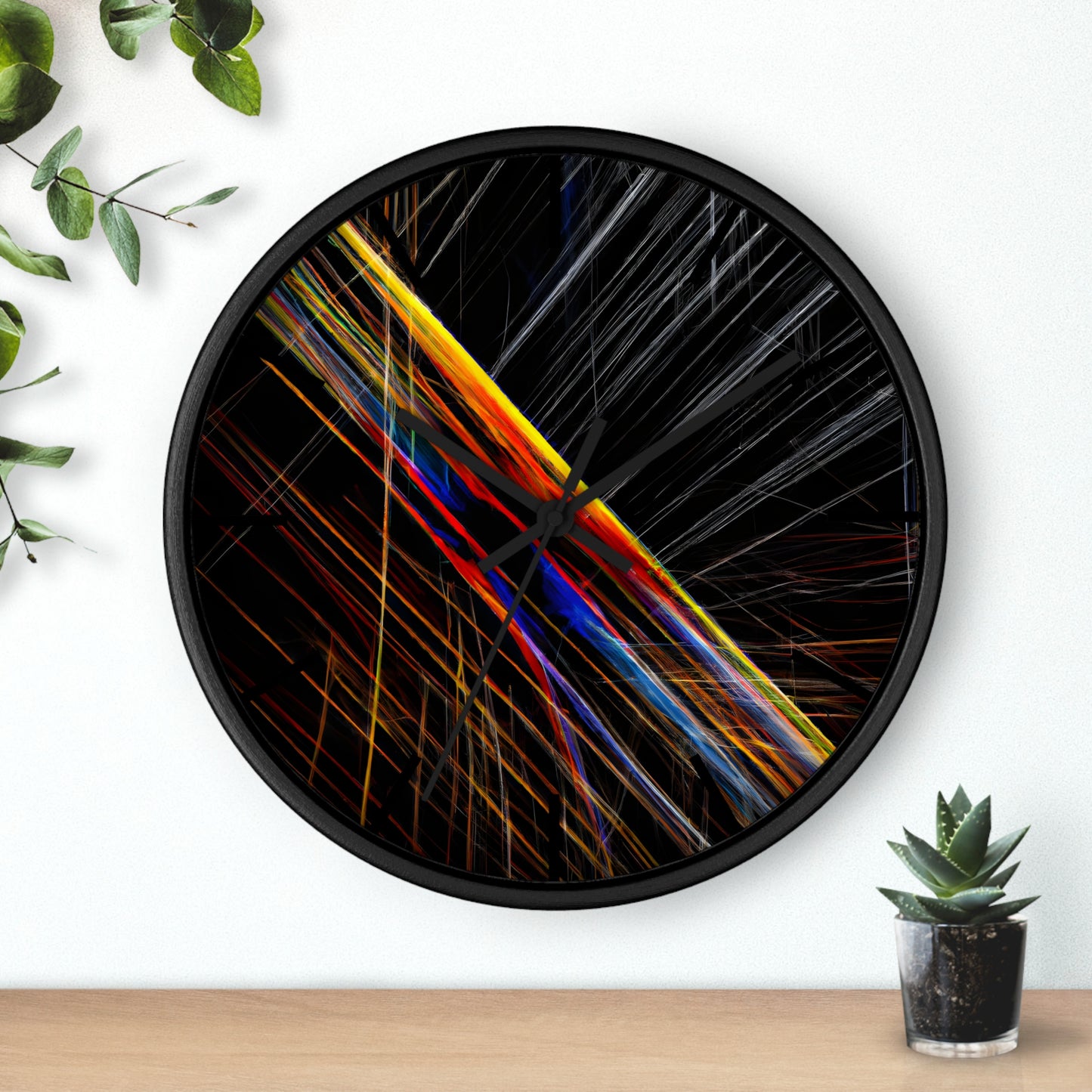 Marion Huxley - Electric Force, Abstractly - Wall Clock