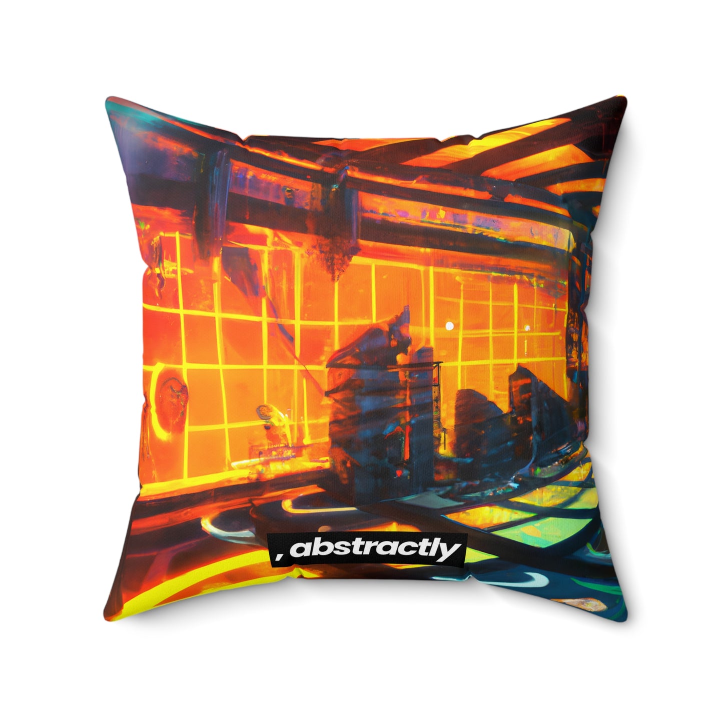 Summit Solutions - Cash Flow, Abstractly - Faux Suede Throw Pillow