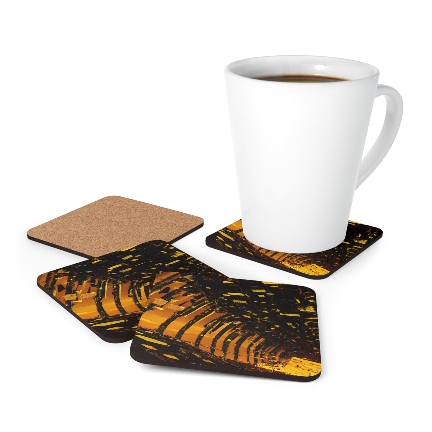 Vertex Financial - Depreciation, Abstractly - Corkwood Coaster Set of 4