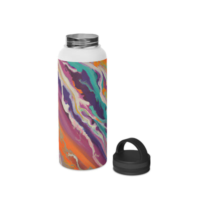 Gustavine Crystalidian - Chemistry, Abstractly - Stainless Steel Water Bottle