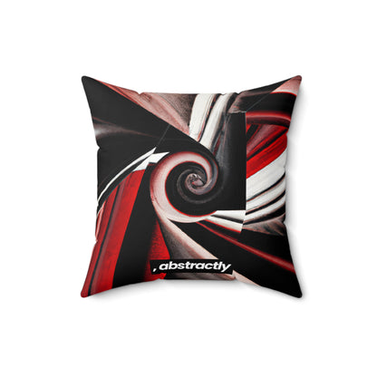 Louisa Eisenberg - Tension Force, Abstractly - Faux Suede Throw Pillow