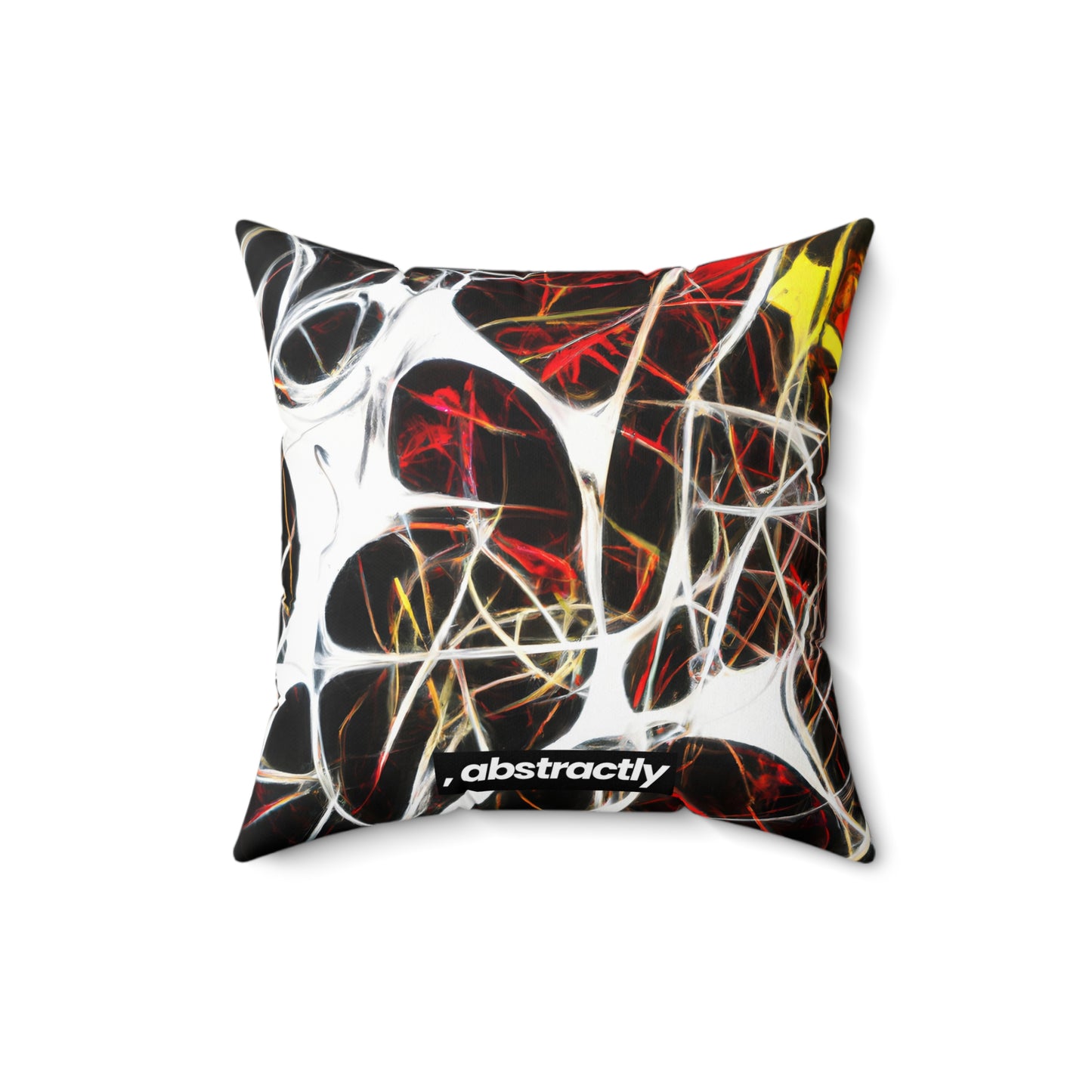 Beatrice Coleman - Electric Force, Abstractly - Faux Suede Throw Pillow