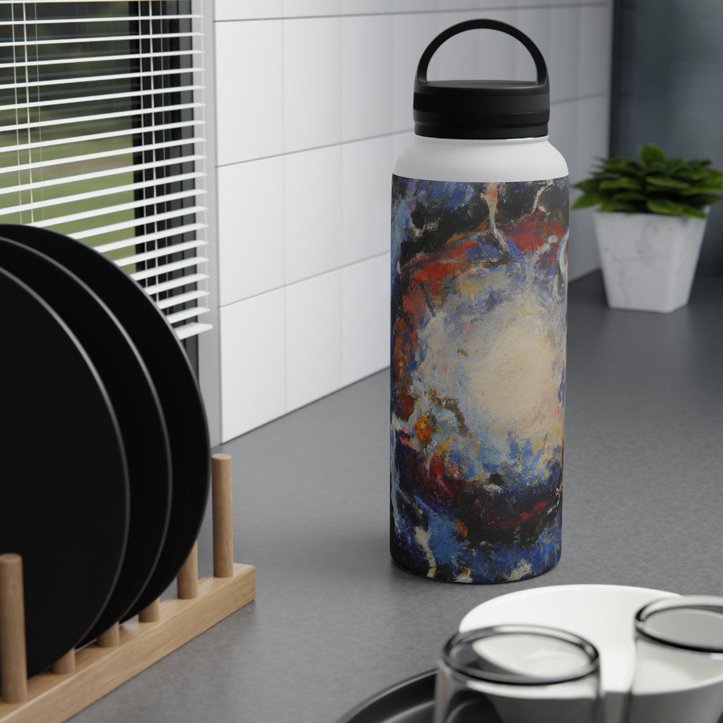 Quantum Fluxite - Chemistry, Abstractly - Stainless Steel Water Bottle