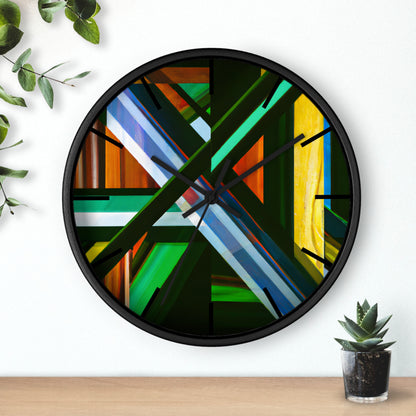 Chester Strauss - Friction Force, Abstractly - Wall Clock