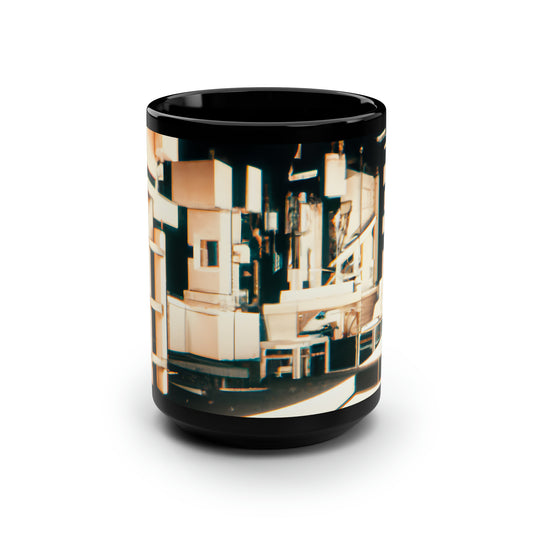 Starling Audit - Accrual, Abstractly - Black Ceramic Mug 15oz