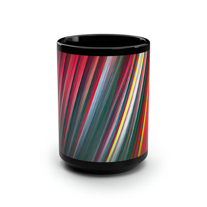 Sharon Bernstein - Air Resistance Force, Abstractly - Black Ceramic Mug 15oz