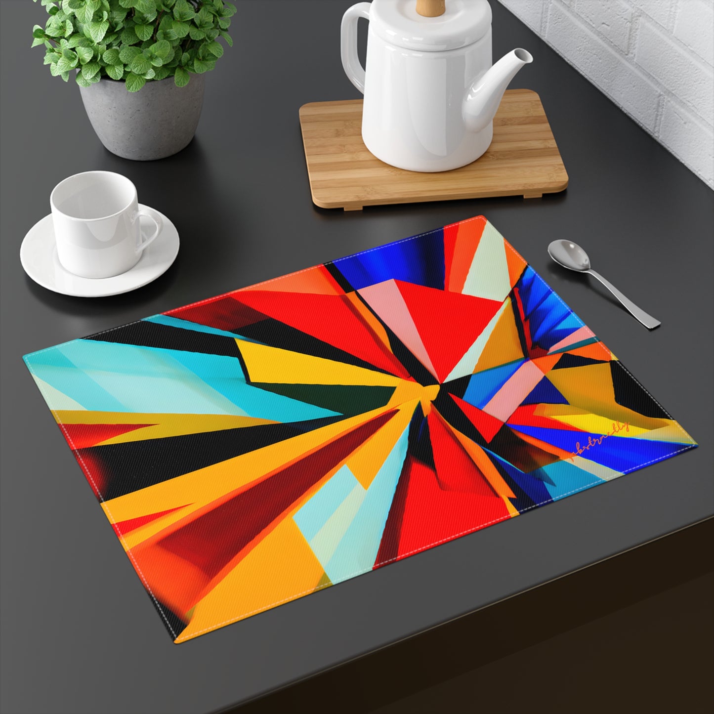 Oliver Lancaster - Electric Force, Abstractly - Placemat