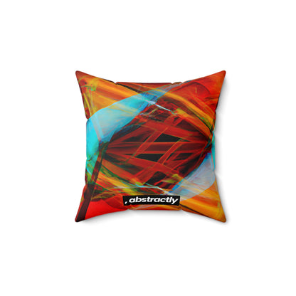 Clara Beckett - Electromagnetic Force, Abstractly - Faux Suede Throw Pillow