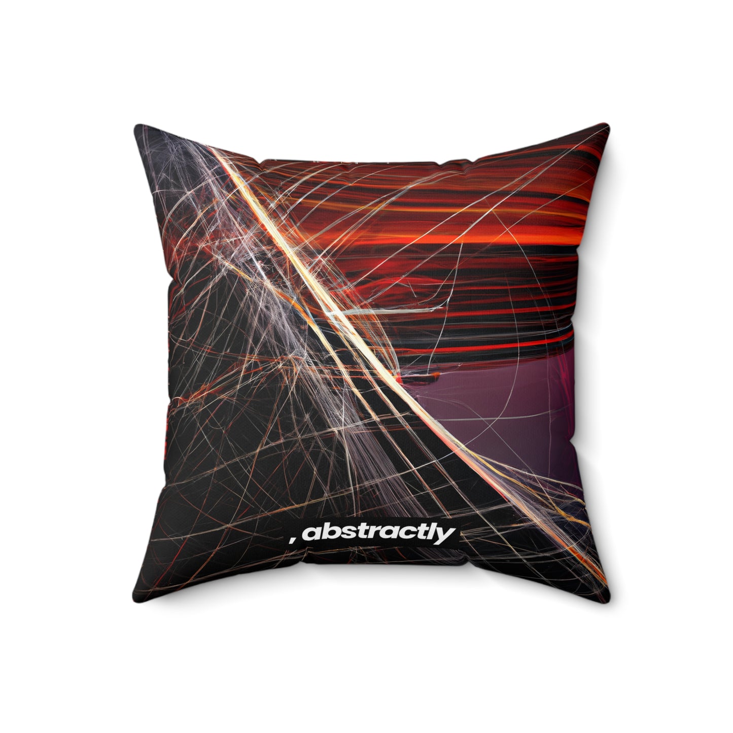 Amelia Sommerfield - Magnetic Force, Abstractly - Faux Suede Throw Pillow