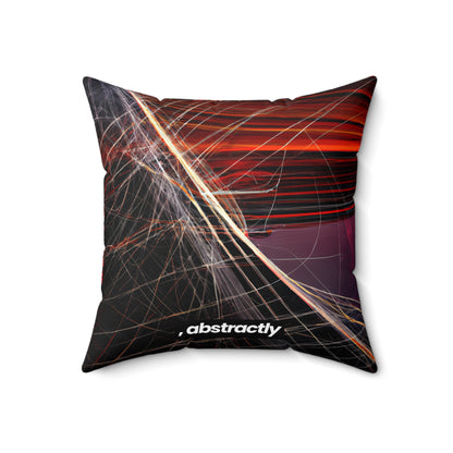 Amelia Sommerfield - Magnetic Force, Abstractly - Faux Suede Throw Pillow