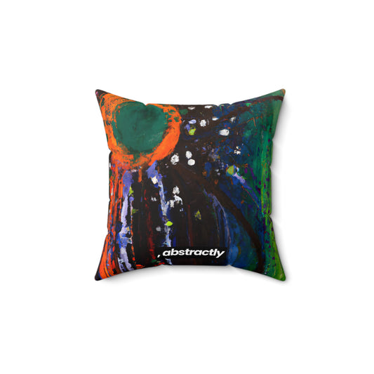 Solaris Elementum - Chlorine, Abstractly - Faux Suede Throw Pillow