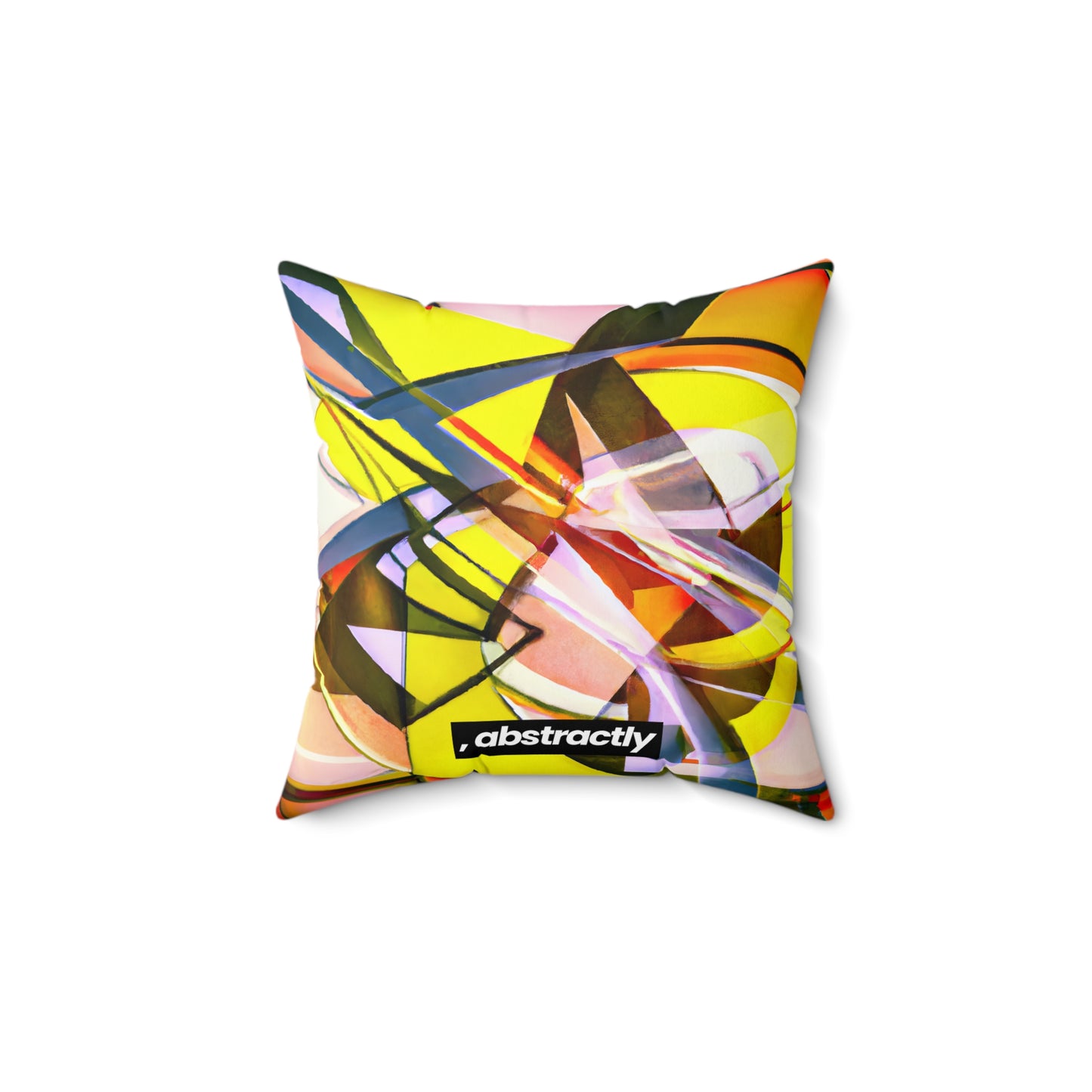 Russell Sternberg - Electromagnetic Force, Abstractly - Faux Suede Throw Pillow