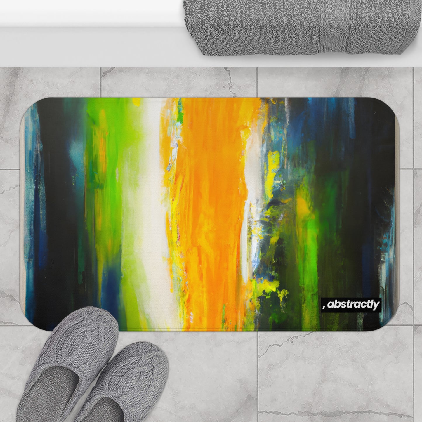 Aetherium Oxide - Fluorine, Abstractly - Bath Mat