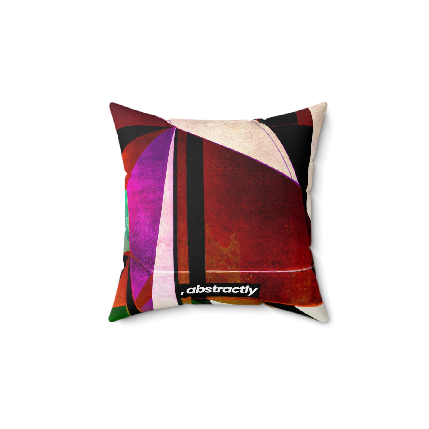 Fiona Hubble - Applied Force, Abstractly - Faux Suede Throw Pillow