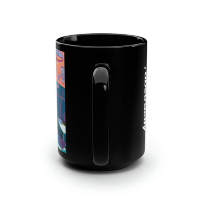 SilverPeak Finance - Cash Flow, Abstractly - Black Ceramic Mug 15oz