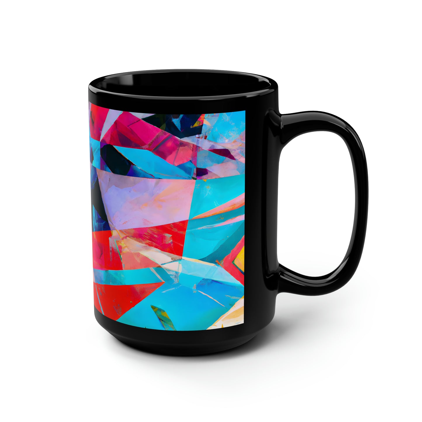 Aiden Merrick - Normal Force, Abstractly - Black Ceramic Mug 15oz