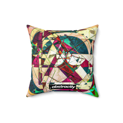 Doris Marshall - Electromagnetic Force, Abstractly - Faux Suede Throw Pillow