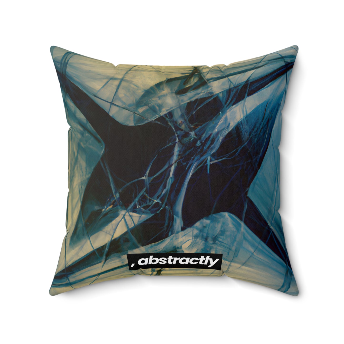 Helen Bertrand - Magnetic Force, Abstractly - Faux Suede Throw Pillow