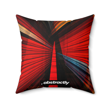 Eleanor Finchley - Electromagnetic Force, Abstractly - Faux Suede Throw Pillow