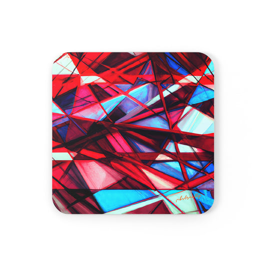 Howard Sternberg - Tension Force, Abstractly - Corkwood Coaster Set of 4