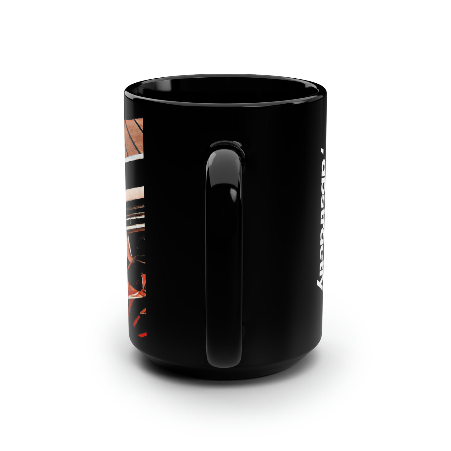 Julian Richter - Normal Force, Abstractly - Black Ceramic Mug 15oz