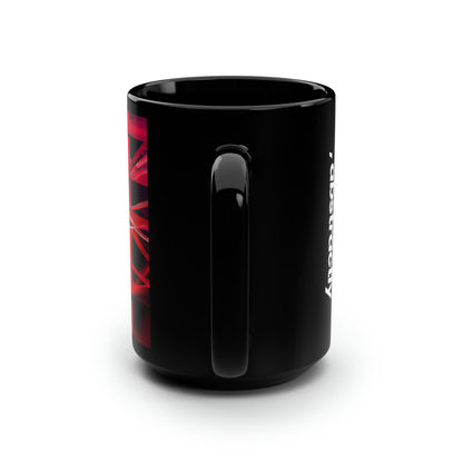 Roland Pierce - Normal Force, Abstractly - Black Ceramic Mug 15oz