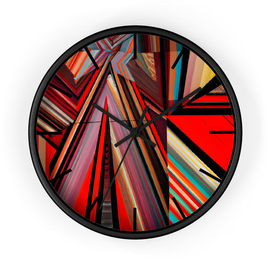 Clara Wentworth - Applied Force, Abstractly - Wall Clock