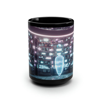 Spectrum Audit - Credit, Abstractly - Black Ceramic Mug 15oz