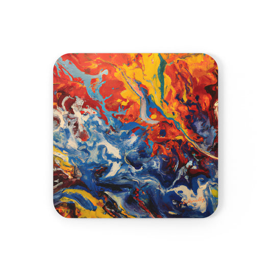 Aetherium Novaesium - Chemistry, Abstractly - Corkwood Coaster Set of 4