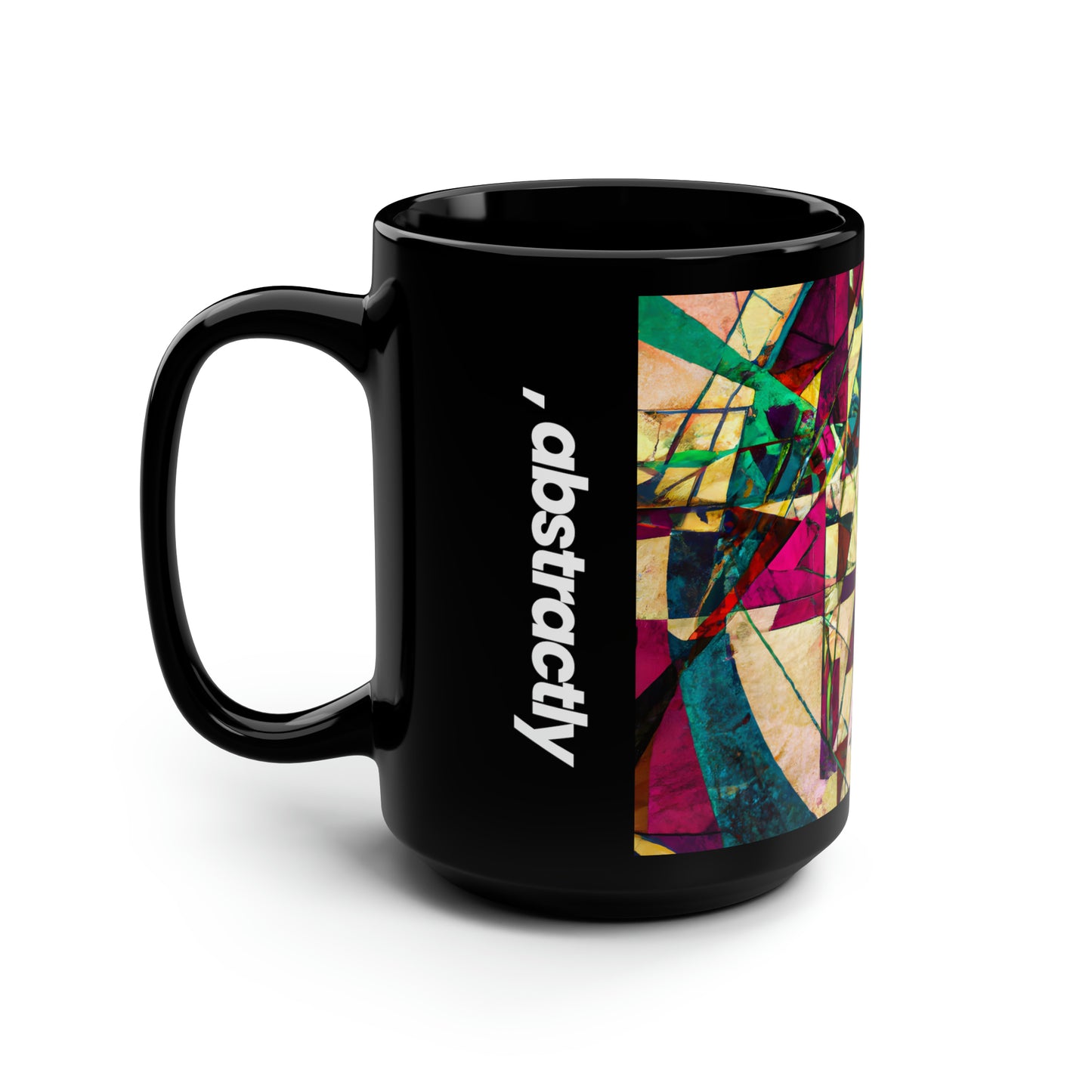 Doris Marshall - Electromagnetic Force, Abstractly - Black Ceramic Mug 15oz